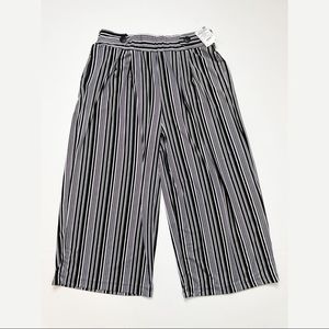 Robert Louis Striped Cropped Trousers L